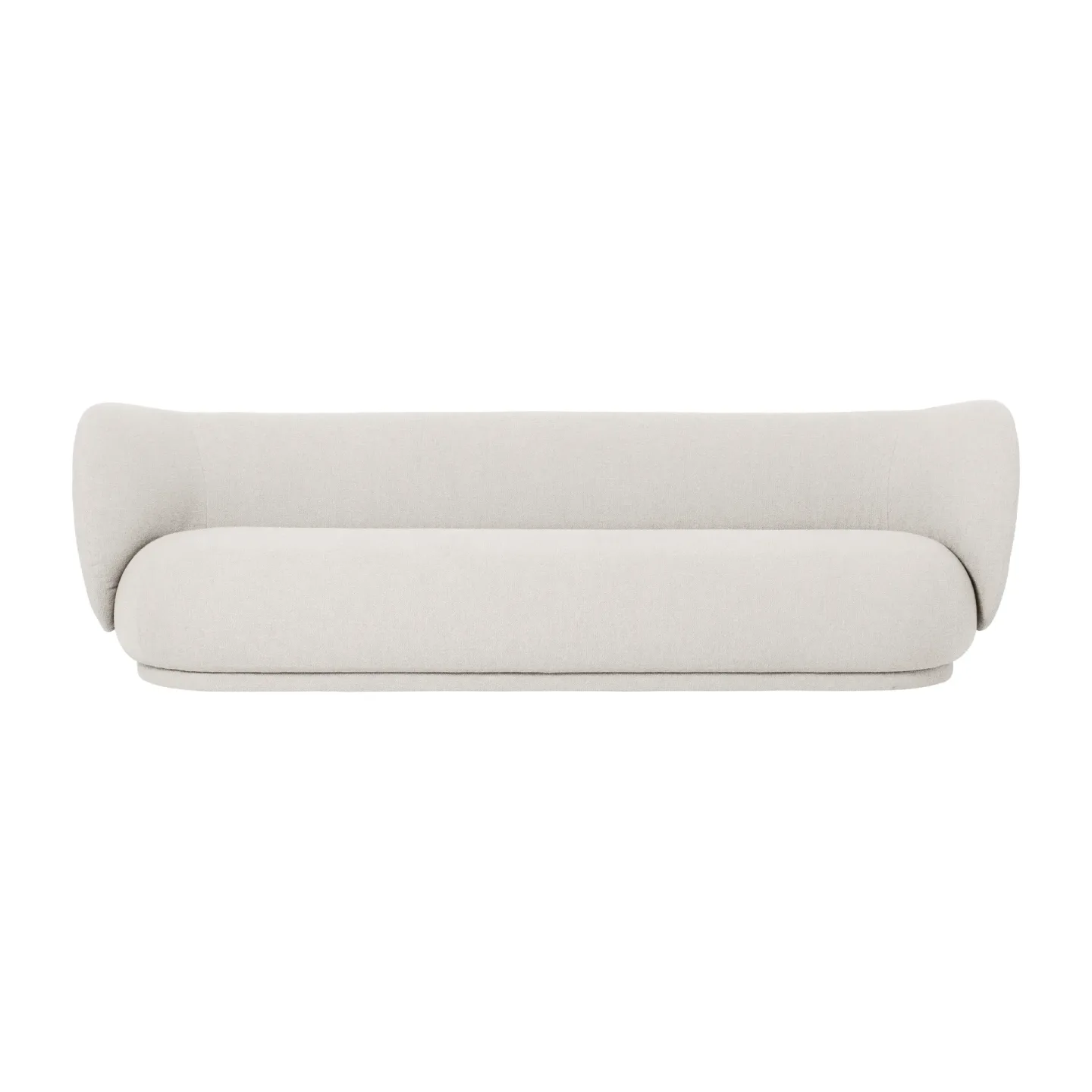 Ferm Living Rico soffa bouclé 4-sits Bouclé offwhite