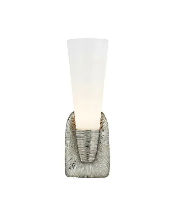 Utopia Small Single Bath Sconce Polished Nickel
