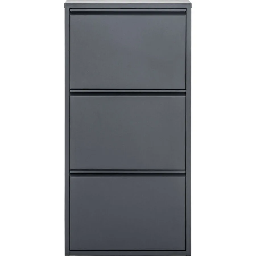 Schuhschrank Vinci anthrazit Metall B 51 H 103 cm