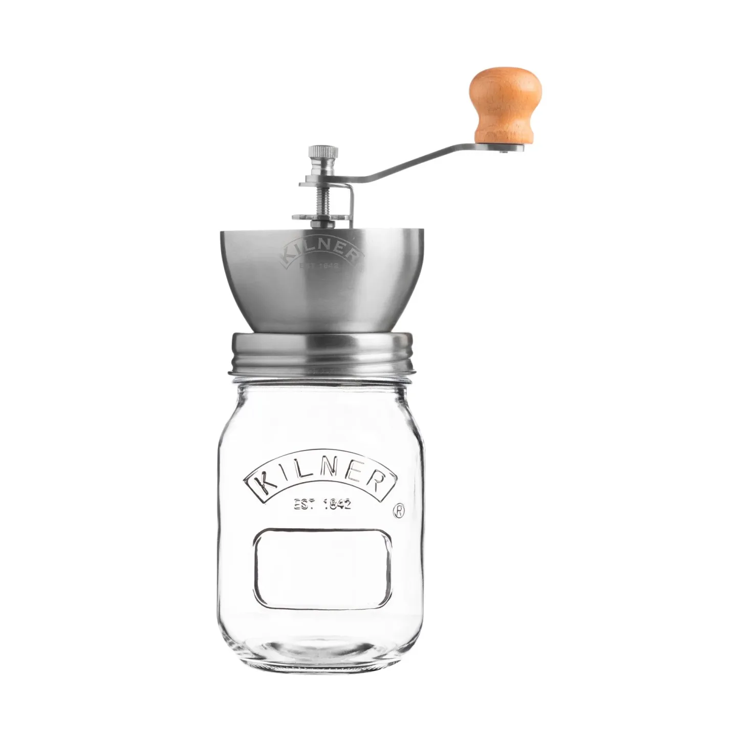 Kilner Kilner Kaffeemühle Klar-Edelstahl, 0,5 l