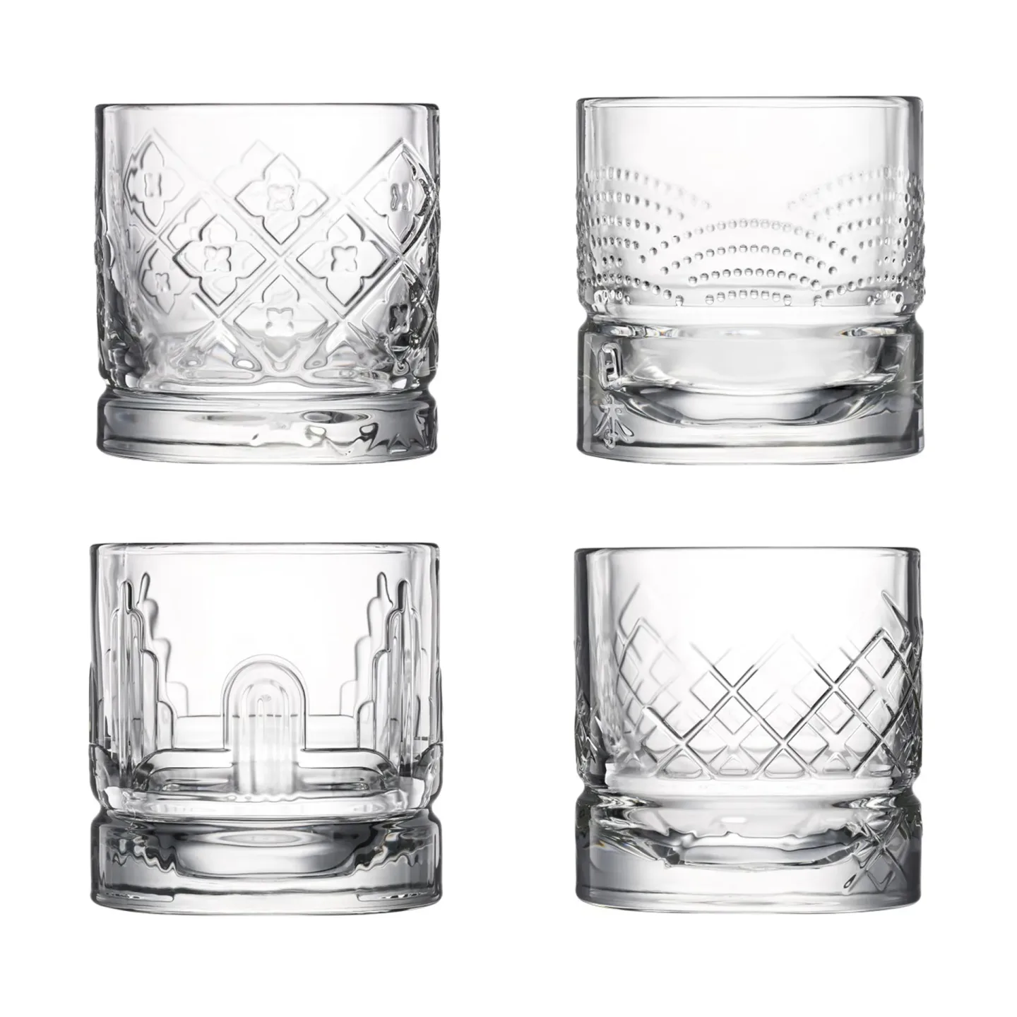 La Rochère Dandy Whiskeyglas 4 Teile Klar