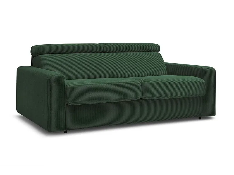 Bettsofa BOBOCHIC MONACO Cord-Stoff grün
