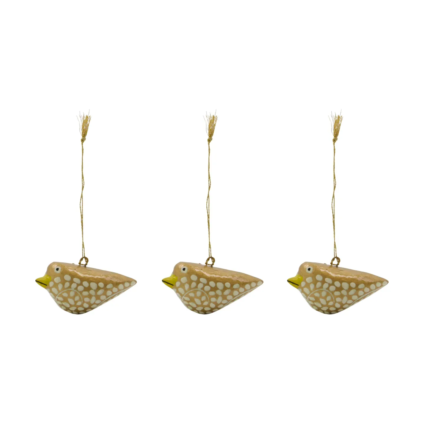 House Doctor Bird påskhänge 3 pack Gul