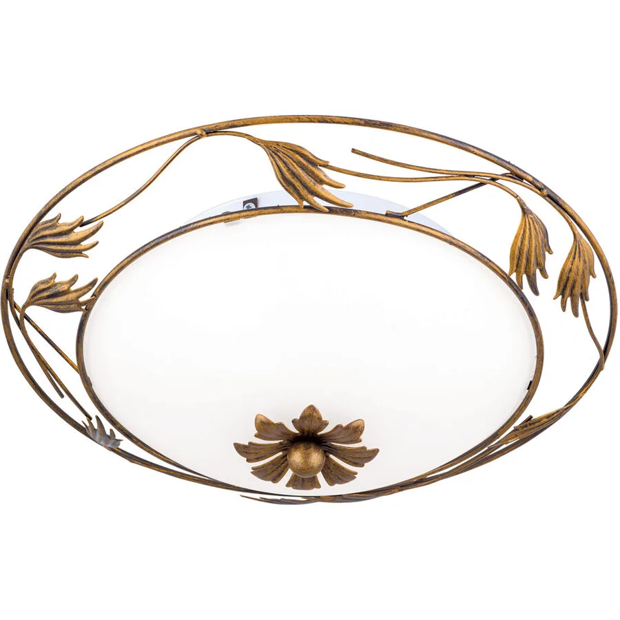 Deckenlampe Fleur Stahl 40 cm 40 cm - Farbe: Antik