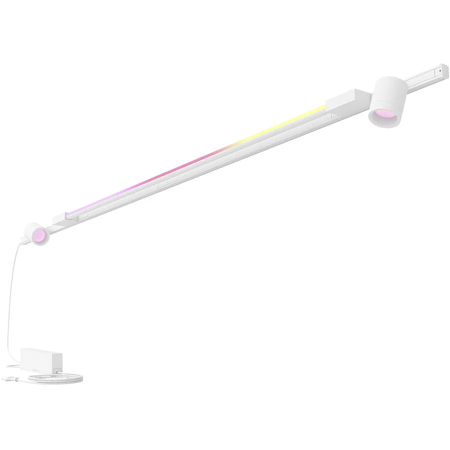 Spot Philips Hue Metall 39.9 W - Farbe: weiss - LED - Lichtfarbe: Extra warmweiss - Helles Neutralweiss - LED Leuchtmittel
