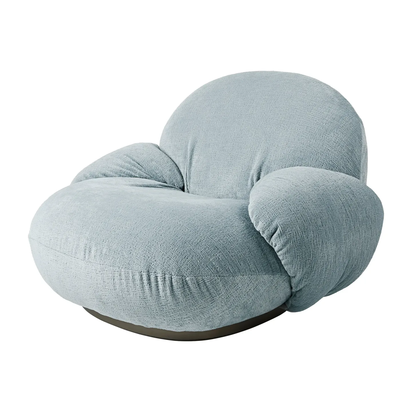 GUBI Pacha Loungesessel mit Armlehne Mumble 10-pearl gold