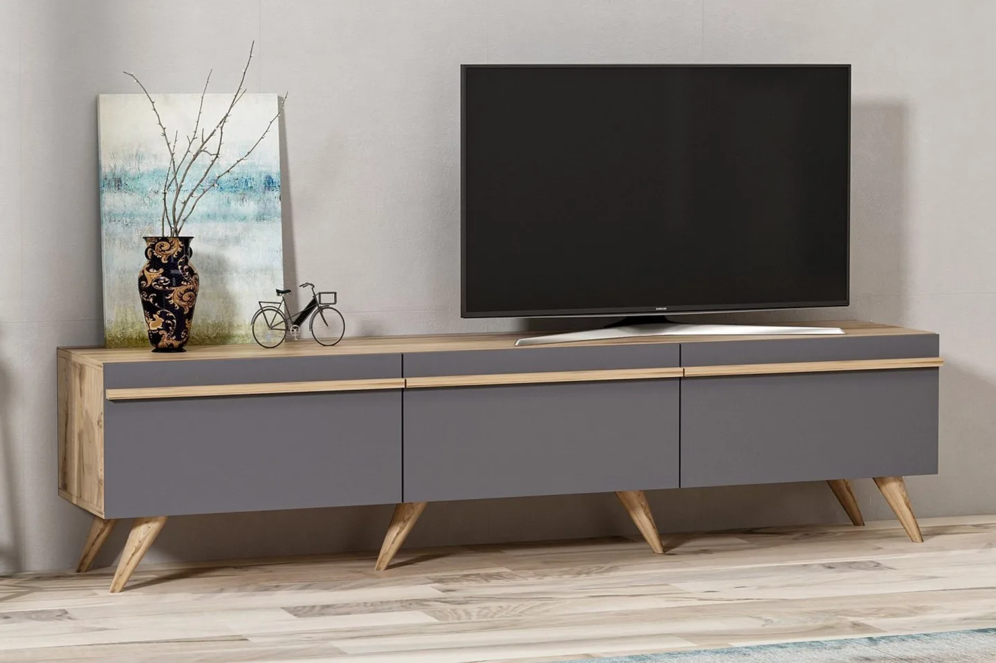 Tv-bänk 180 cm - Antracit