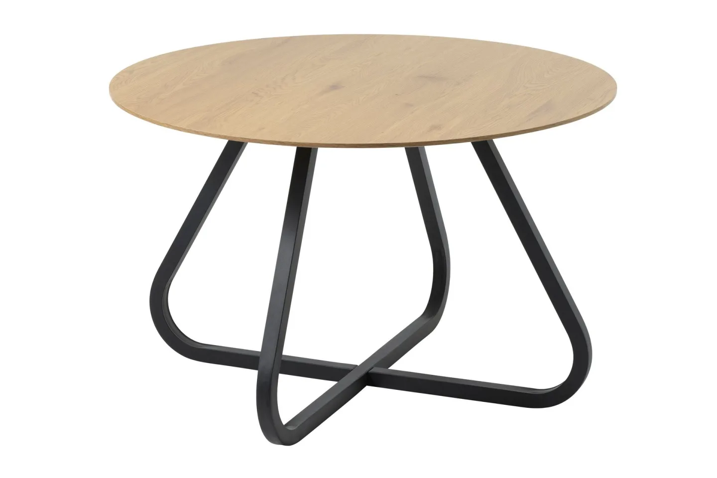 Ankit Matbord 120 cm Rund - Svart/Beige