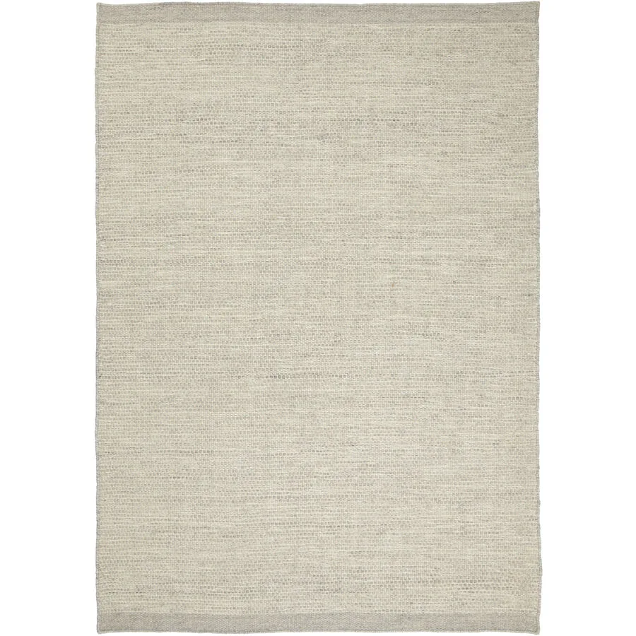 Teppich Asko Grau Wolle 140 cm 200 cm - Teppich