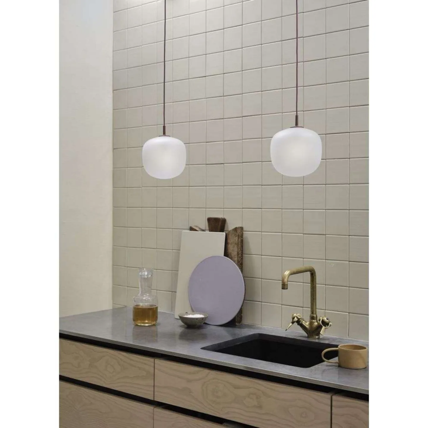 Rime Pendelleuchte Ø18 Deep Red - Muuto - Wohnzimmer - Glas