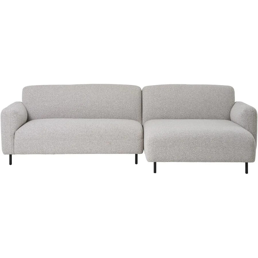 Ecksofa Pavora Polyester hellgrau B 265 T 150 cm