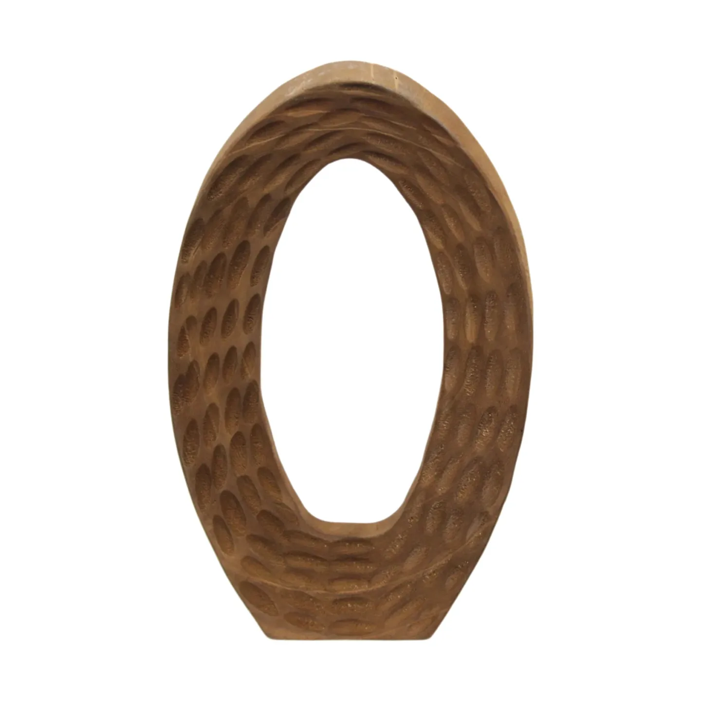 Decofinder Objekt Oval Stehend, Braun | Schubiger Möbel