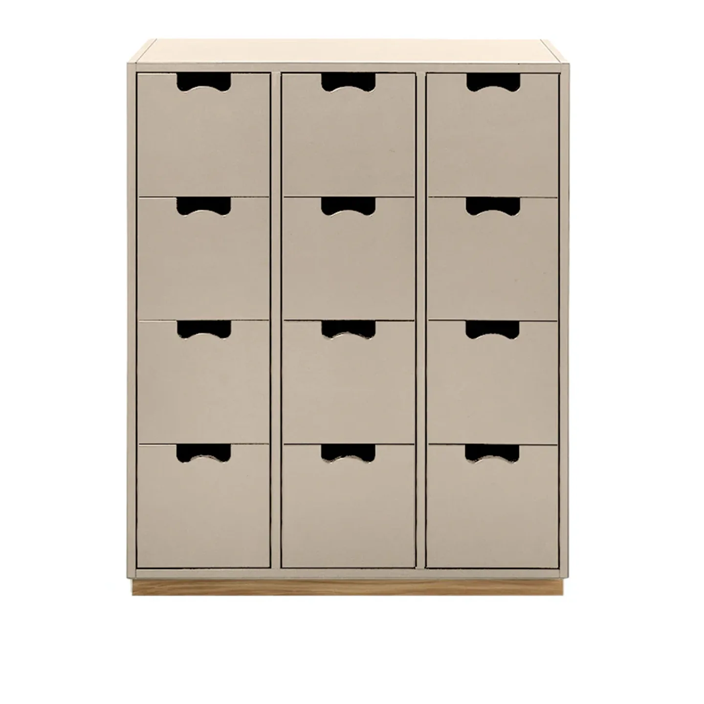 Asplund - Snow Drawer B - Dark Sand, Ek Sockel - Byråer - Thomas Sandell & Jonas Bohlin - Beige - Trä