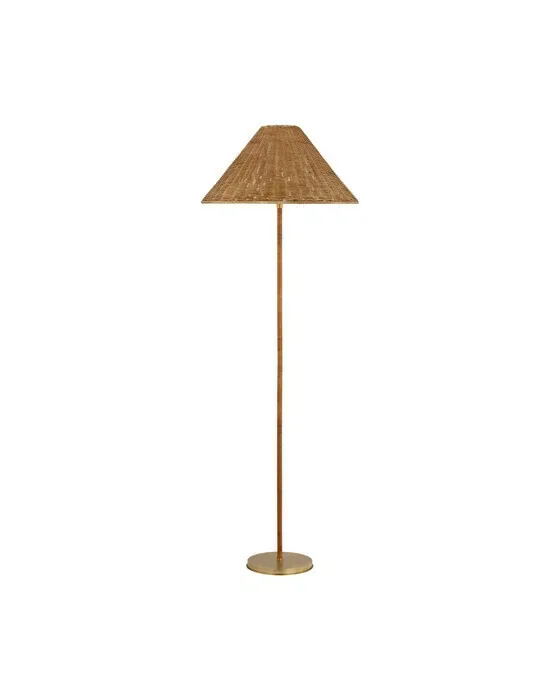 Wimberley Wrapped Floor Lamp Brass