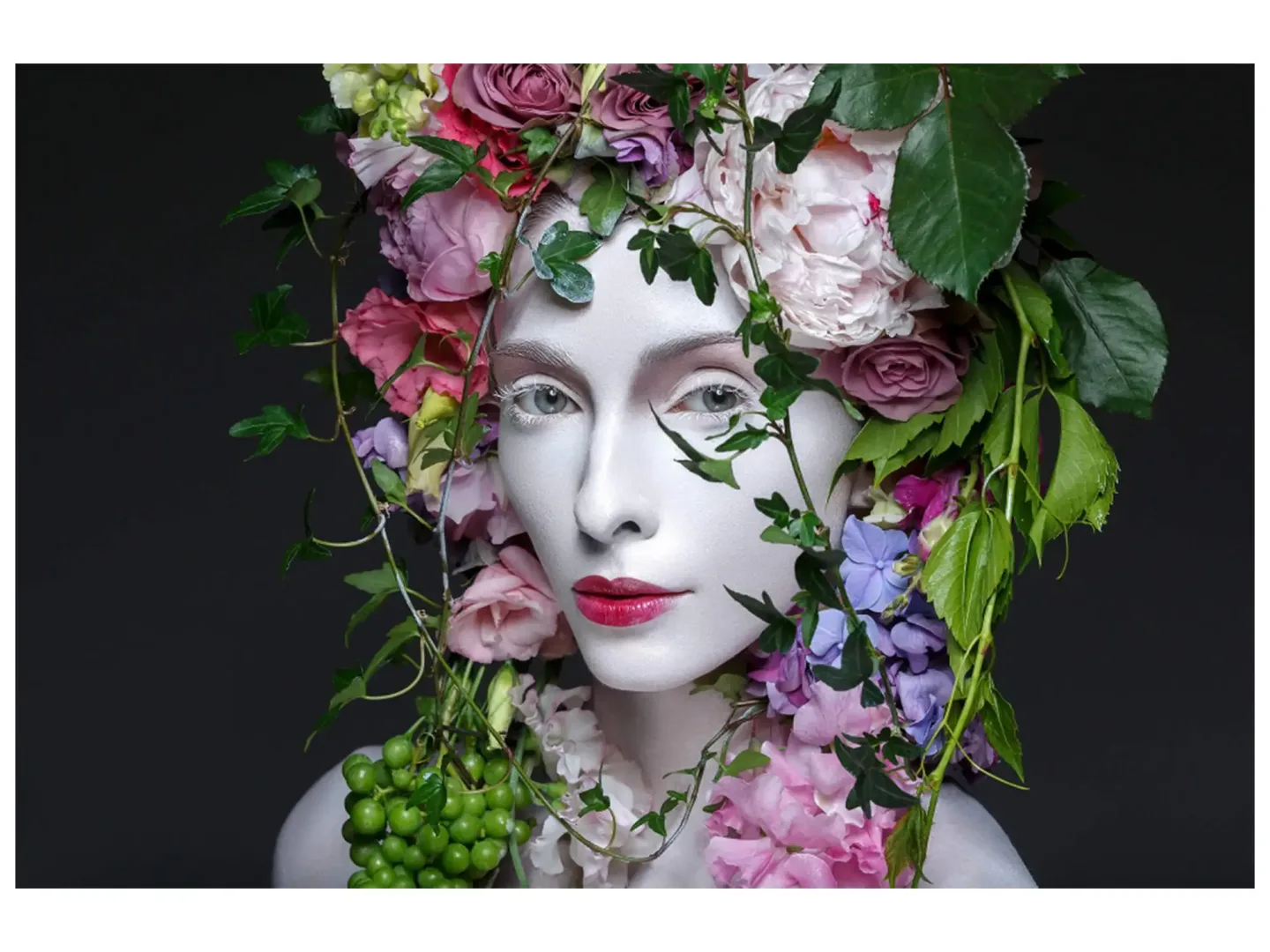 image LAND Digitaldruck auf Acrylglas Schönheit mit Blumen | Schubiger Möbel