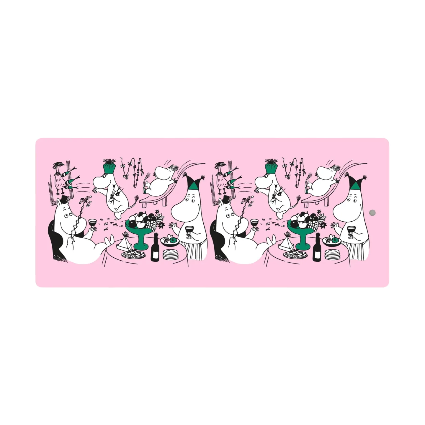 Opto Design Moomin 80 Servierplatte 17x40 cm Rosa