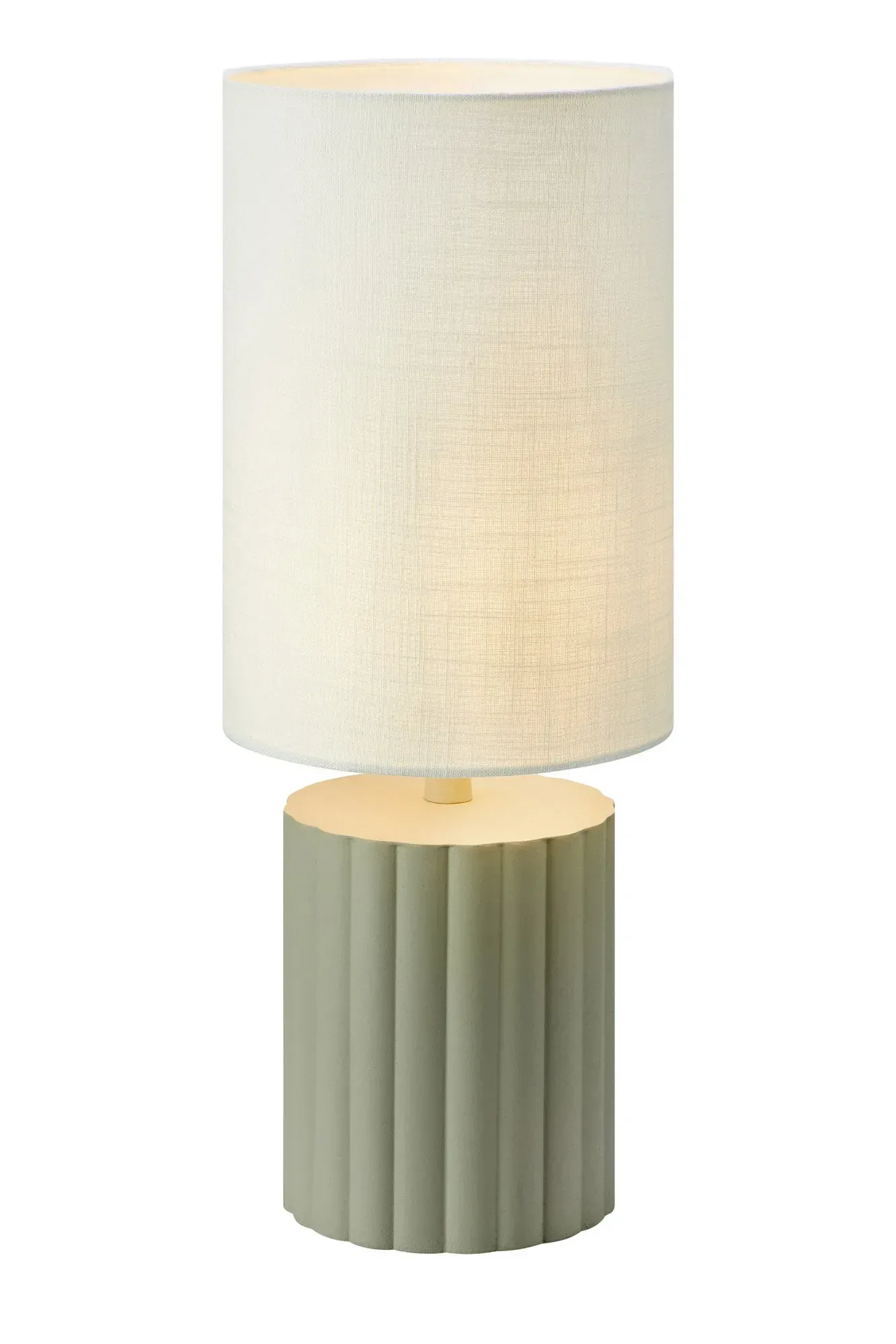 Can Tischlampe Weiß/Grau