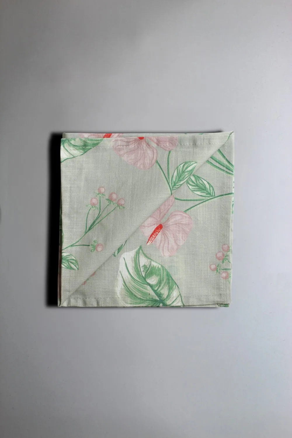 Servietter 4-pakning - Adella (grønn/lilla) (Størrelse: 40 x 40 cm)