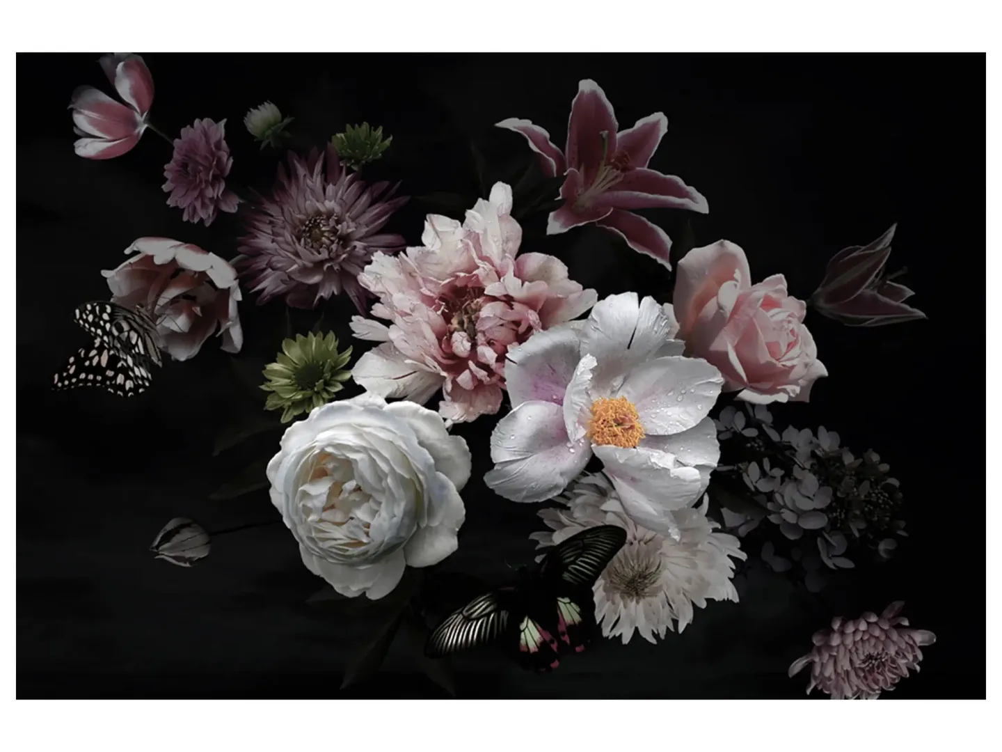 image LAND Digitaldruck auf Glas Hübsches Blütenbouquet 2 | Schubiger Möbel