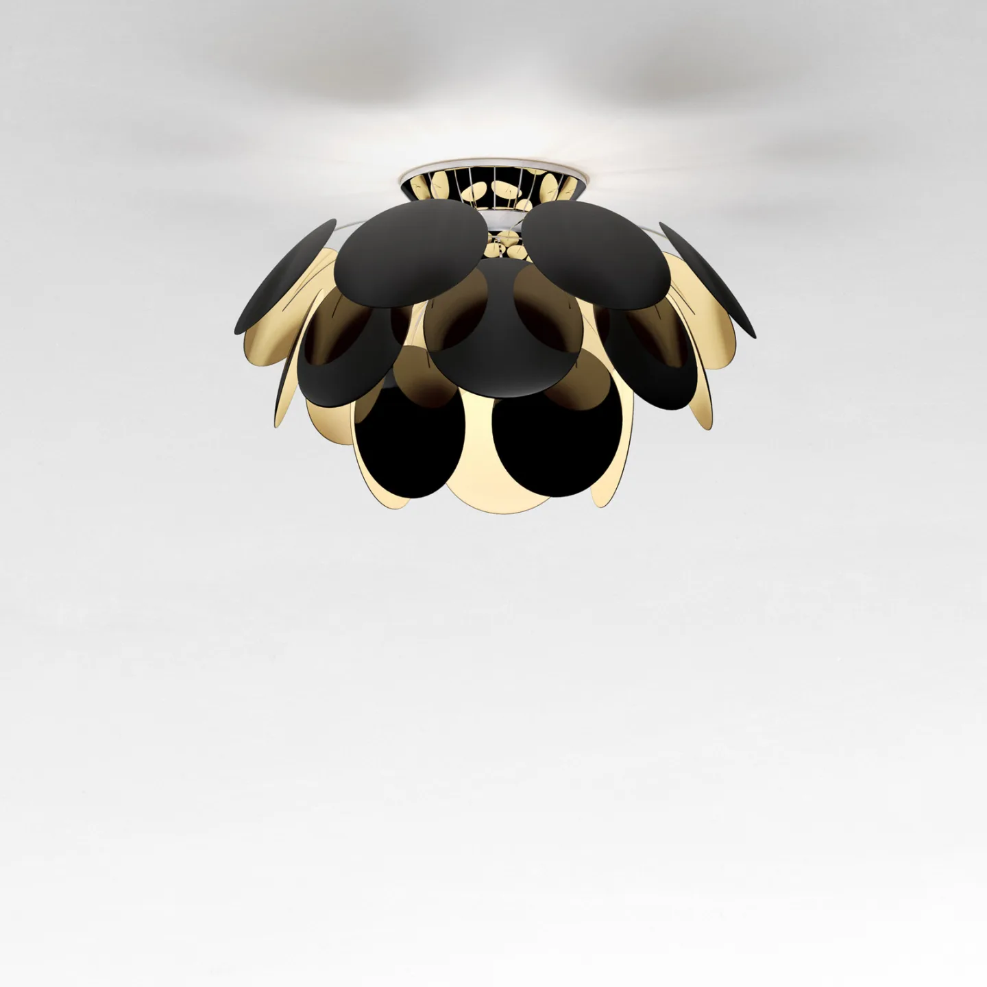 Discoco C 53 Taklampe Black/Gold - Marset Discocó - Stue - Design - Plast