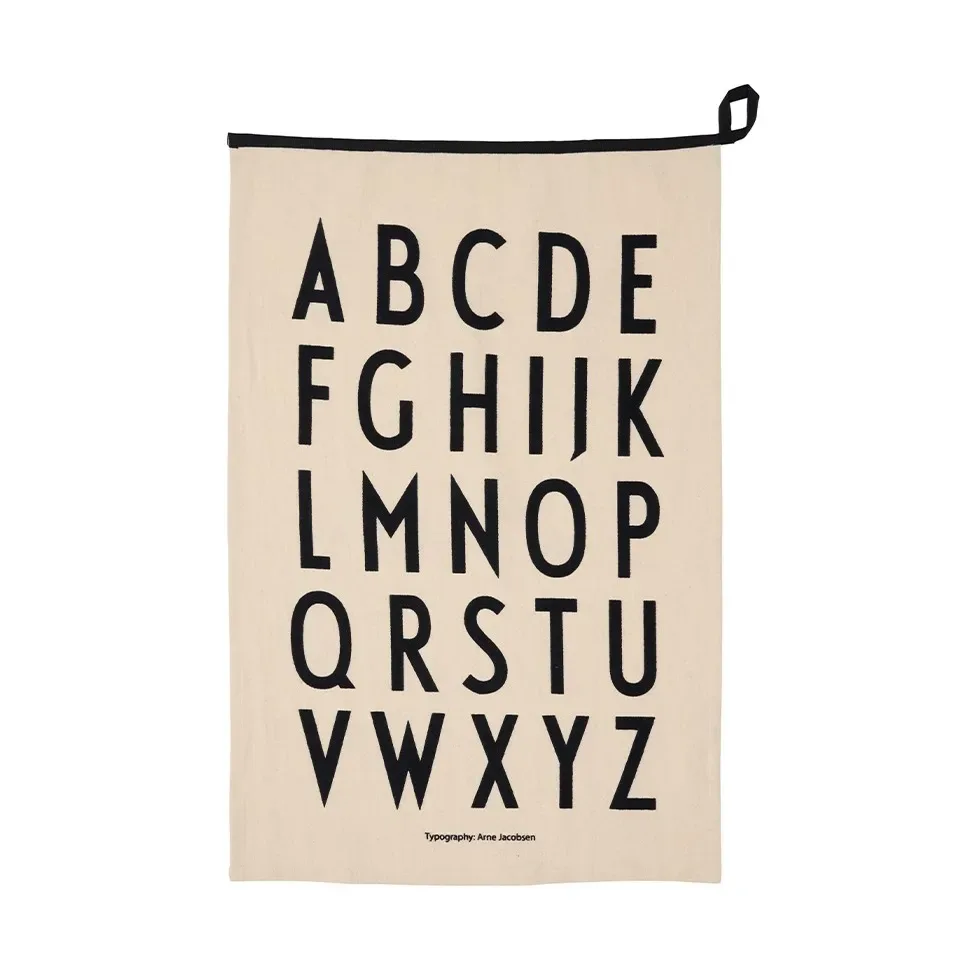 Design Letters Design Letters Premium classic Küchenhandtuch 50x70cm ABC-schwarz