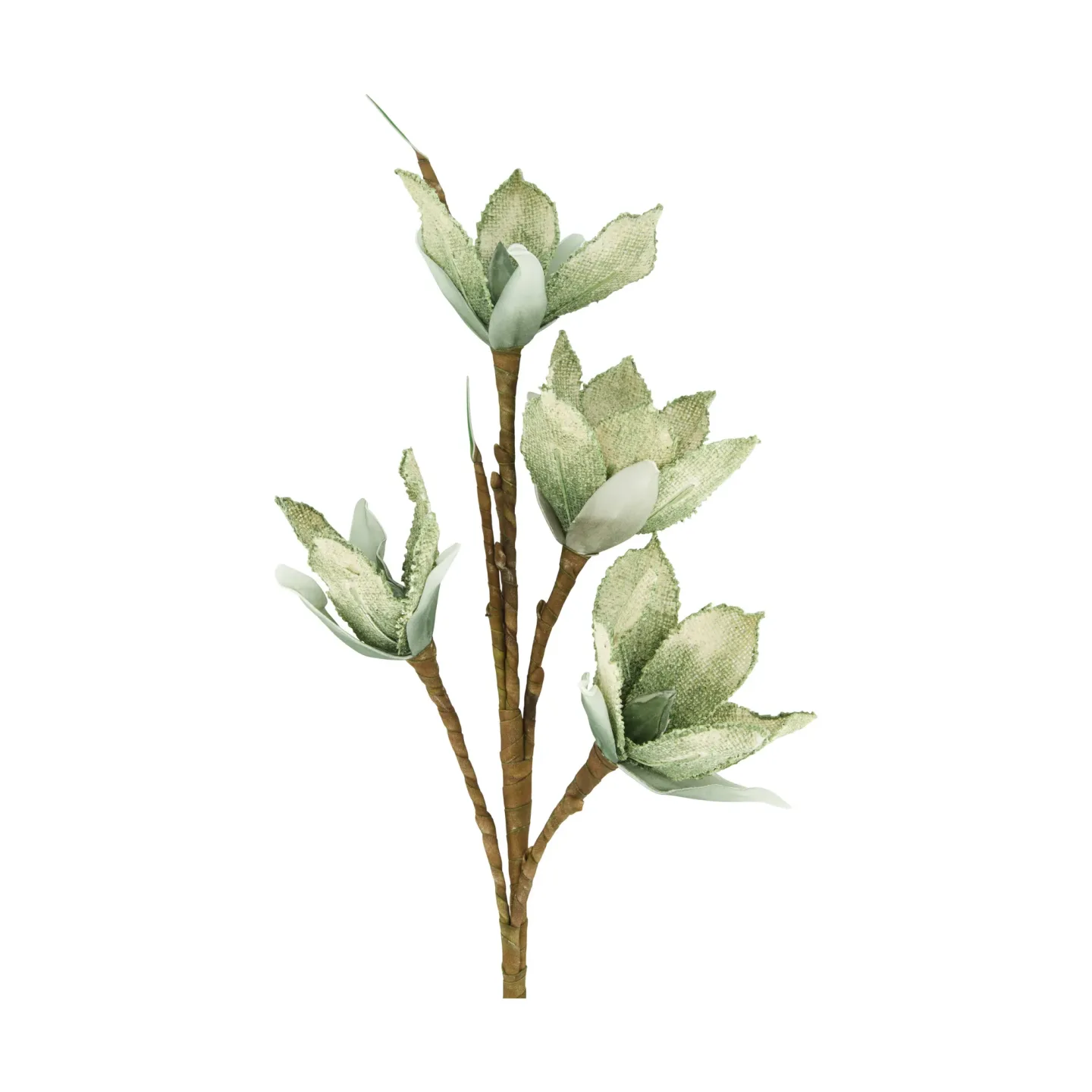 Decofinder Kunstblumen Magnolie Jute, Grün | Schubiger Möbel