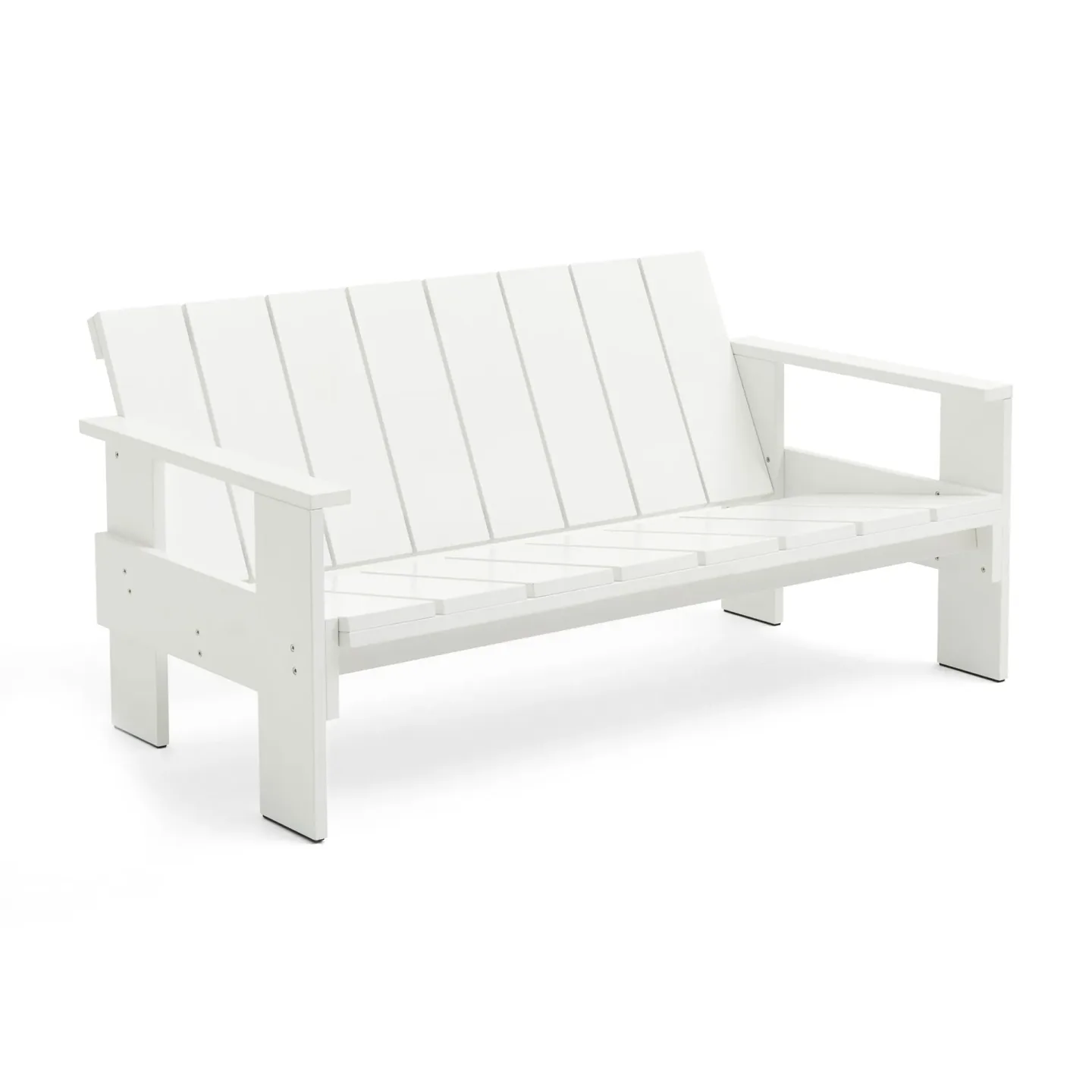 HAY Crate Lounge soffa lackad furu White