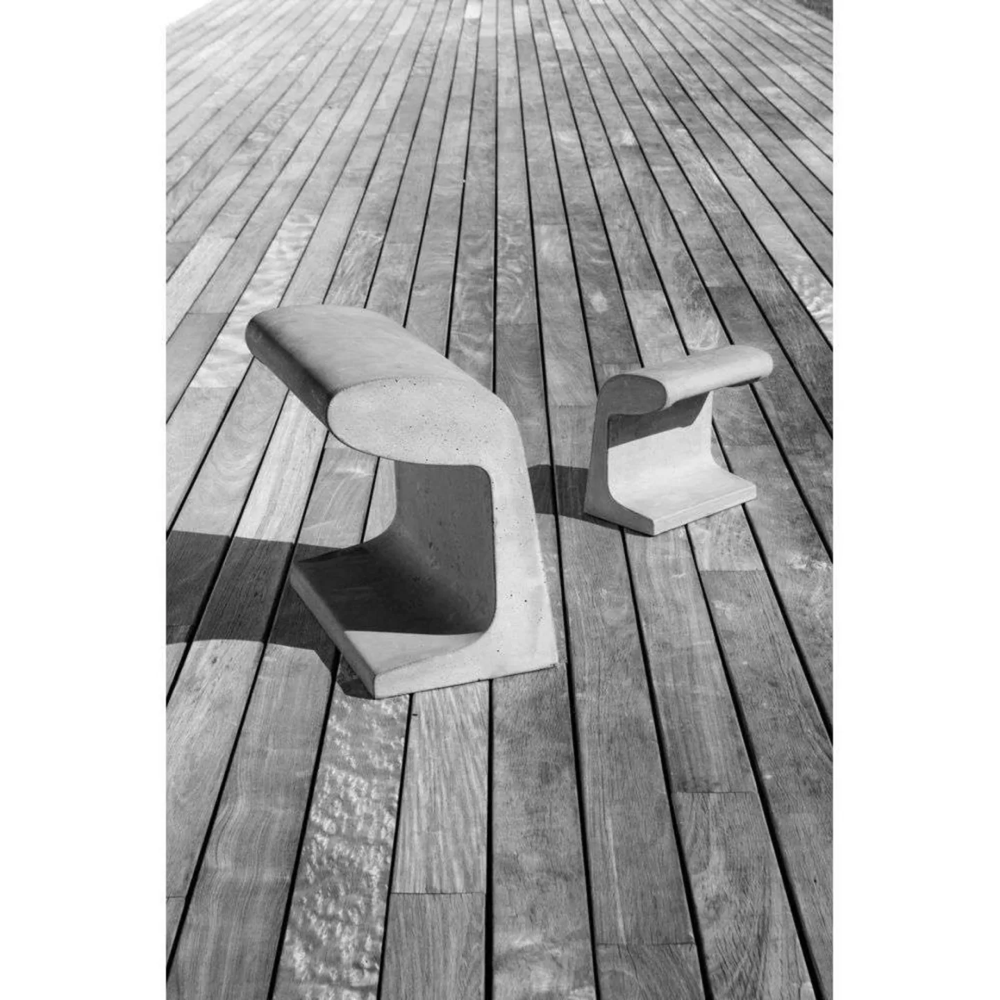 Borne Béton Petite Außentischlampe 3000K grau, Nemo Lighting - Terrasse - Beton