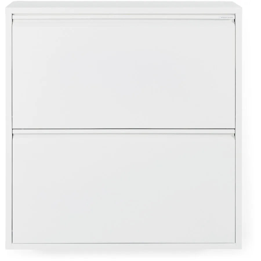 Spinder Design Schuhschrank Hesta Weiss Stahl 75 cm 77.5 cm