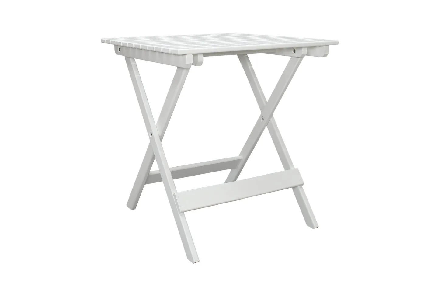 CALAYAN Klappbord och Cafébord Utomhus 65 cm Trä - Vit