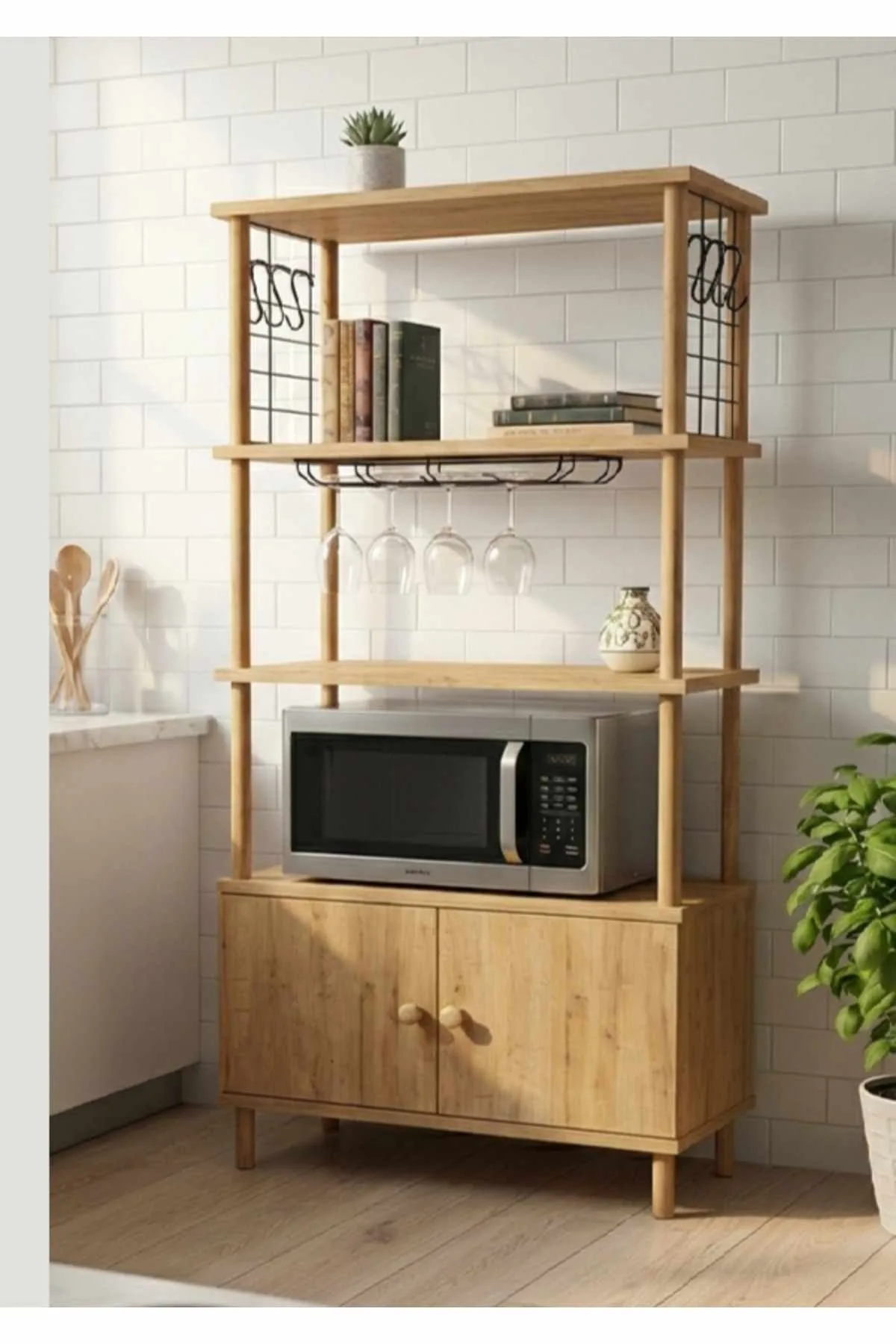 Ryrhyrdhonar Kökskåp 60x140x30 cm - Sapphire Oak
