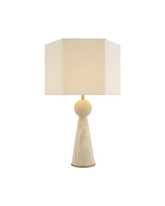 Novak Table Lamp Travertine