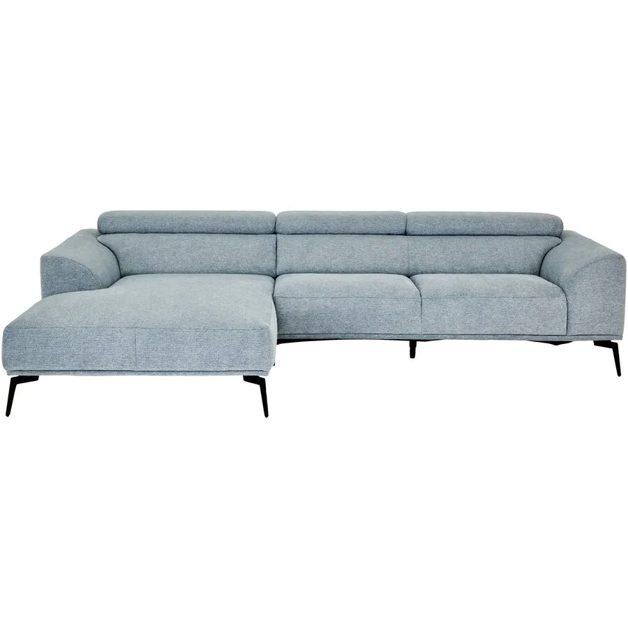 Sofa Verano Links Blaugrau B 283 T 193 cm