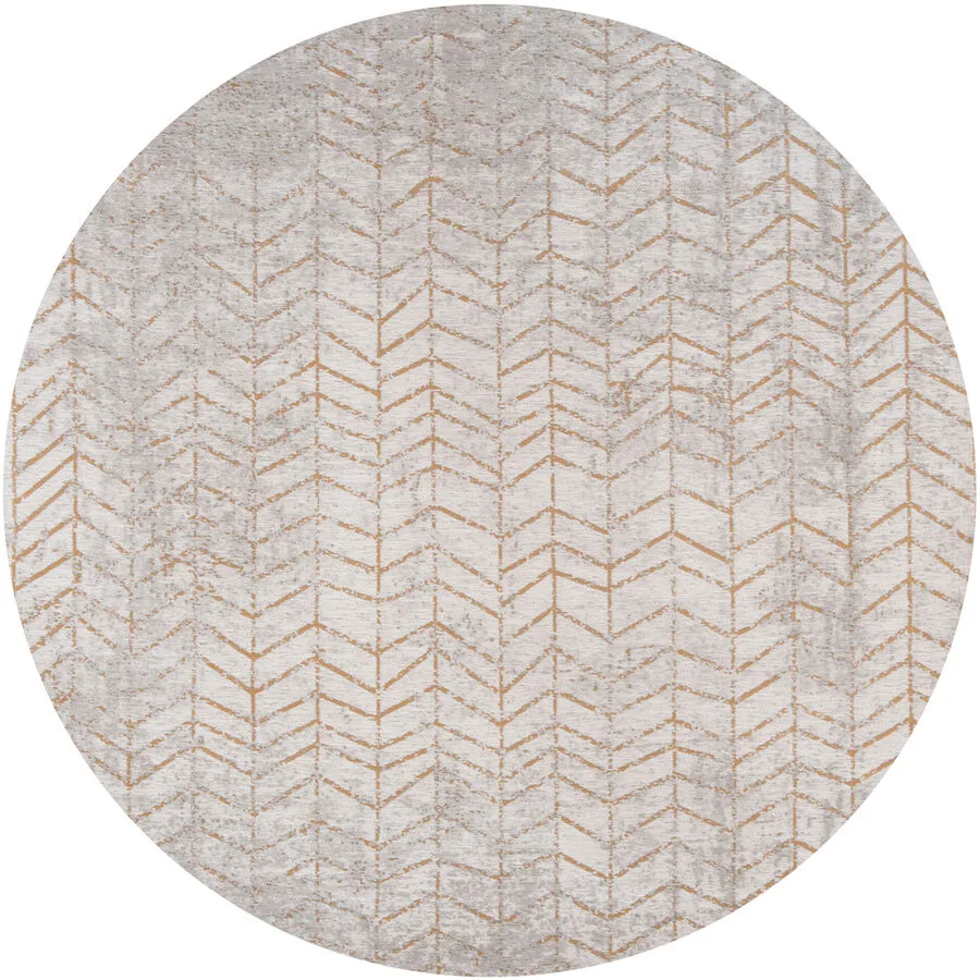 Teppich Jacob's Ladder gelb Polyester 140 x 140 cm