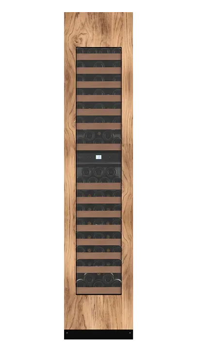 Einbau-Weinkühlschrank exklusiv hoch 45 cm - Edge 45D Panel Ready, Holz, 2 Temperaturzonen, Hochschrank