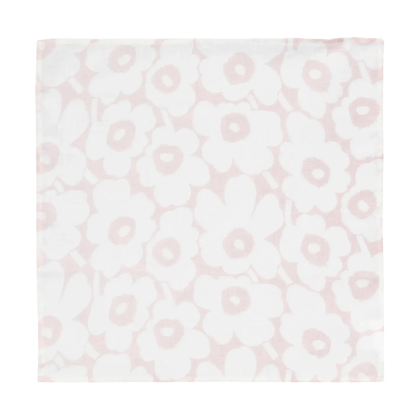 Marimekko Mini unikko Stoffserviette 43x43 cm White-pink