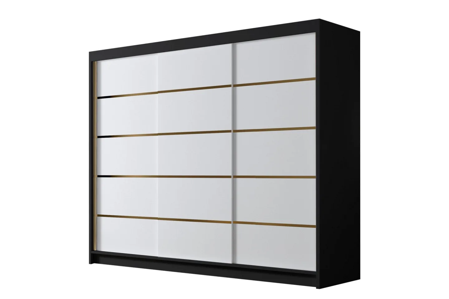 Cinerea Garderob 250x215 cm - Vit/Svart