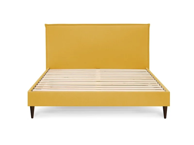 Bett BOBOCHIC SARY 160x200cm stoff gelb