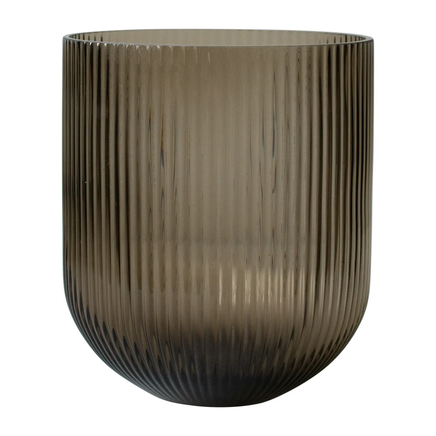 DBKD Simple Stripe Glasvase brown Large