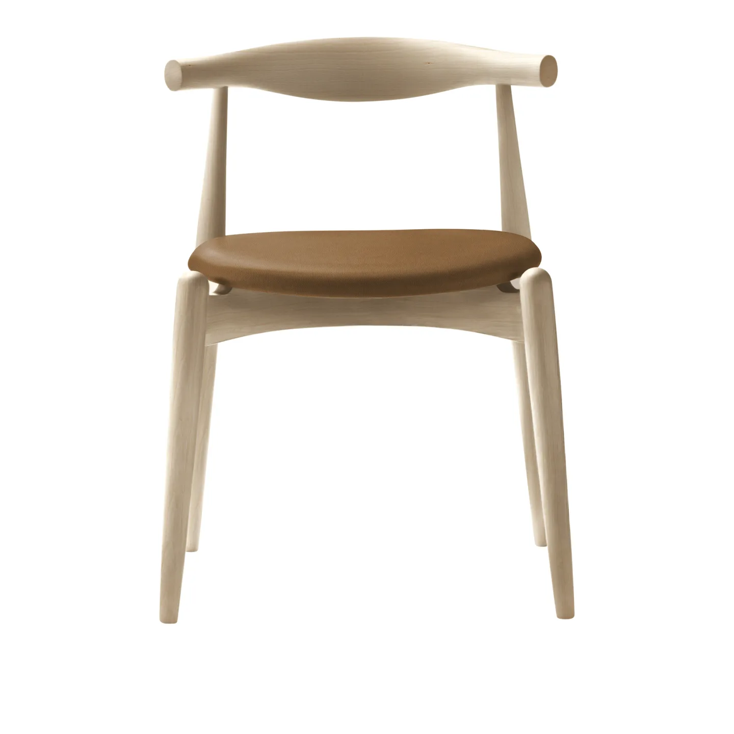 Carl Hansen - CH20, Tvålad Bok, Lädergrupp A Loke - 7050 - Matstolar - Hans J. Wegner - Träfärgad - Trä