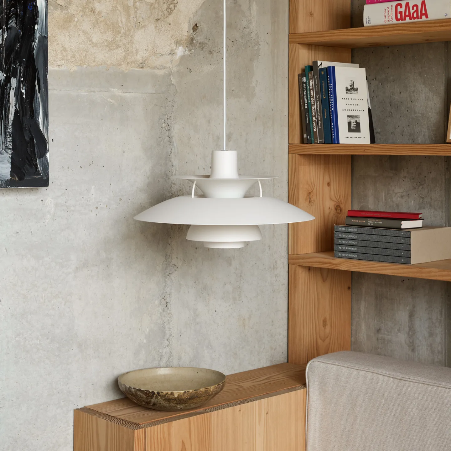 Louis Poulsen PH 5 Pendelleuchte monochrom Pale blush