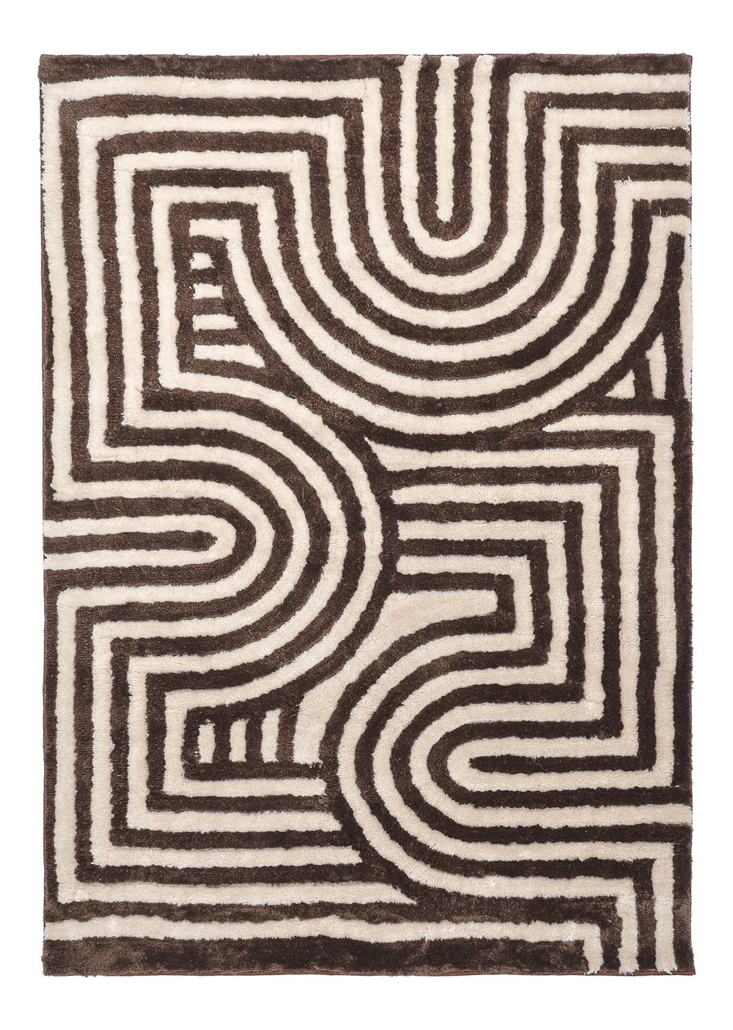 Ryetepper - Volos (krem/brun) (Størrelse: 160 x 230 cm)