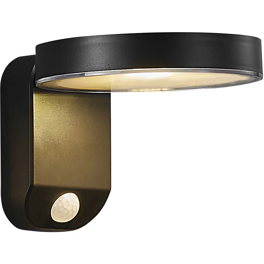 Rica Round LED Solarzelle Wandleuchte Black - Nordlux - Modern - Kunststoff - Einflammig
