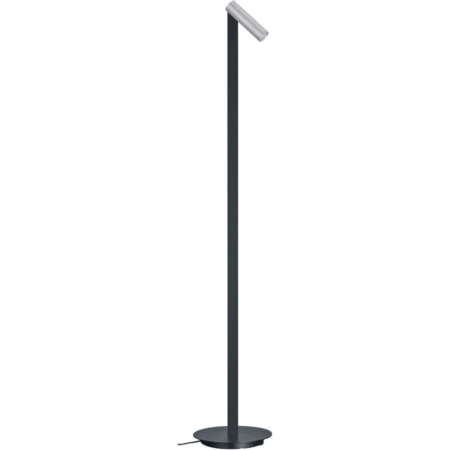 Designer-Stehlampe Bankamp Spot Aluminium matt dimmbar H 120 cm - LED - Lichtfarbe: Extra warmweiss - Material: Aluminium/Eisen/Acryl -