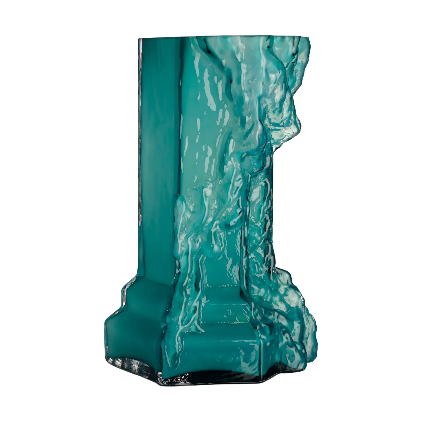 Kosta Boda Rocky Baroque vas 35 cm Chrysocolla