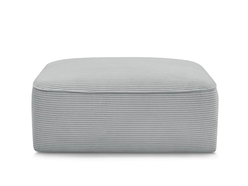 Hocker BOBOCHIC LEOPOLD 90x96x42cm cord-stoff hellgrau