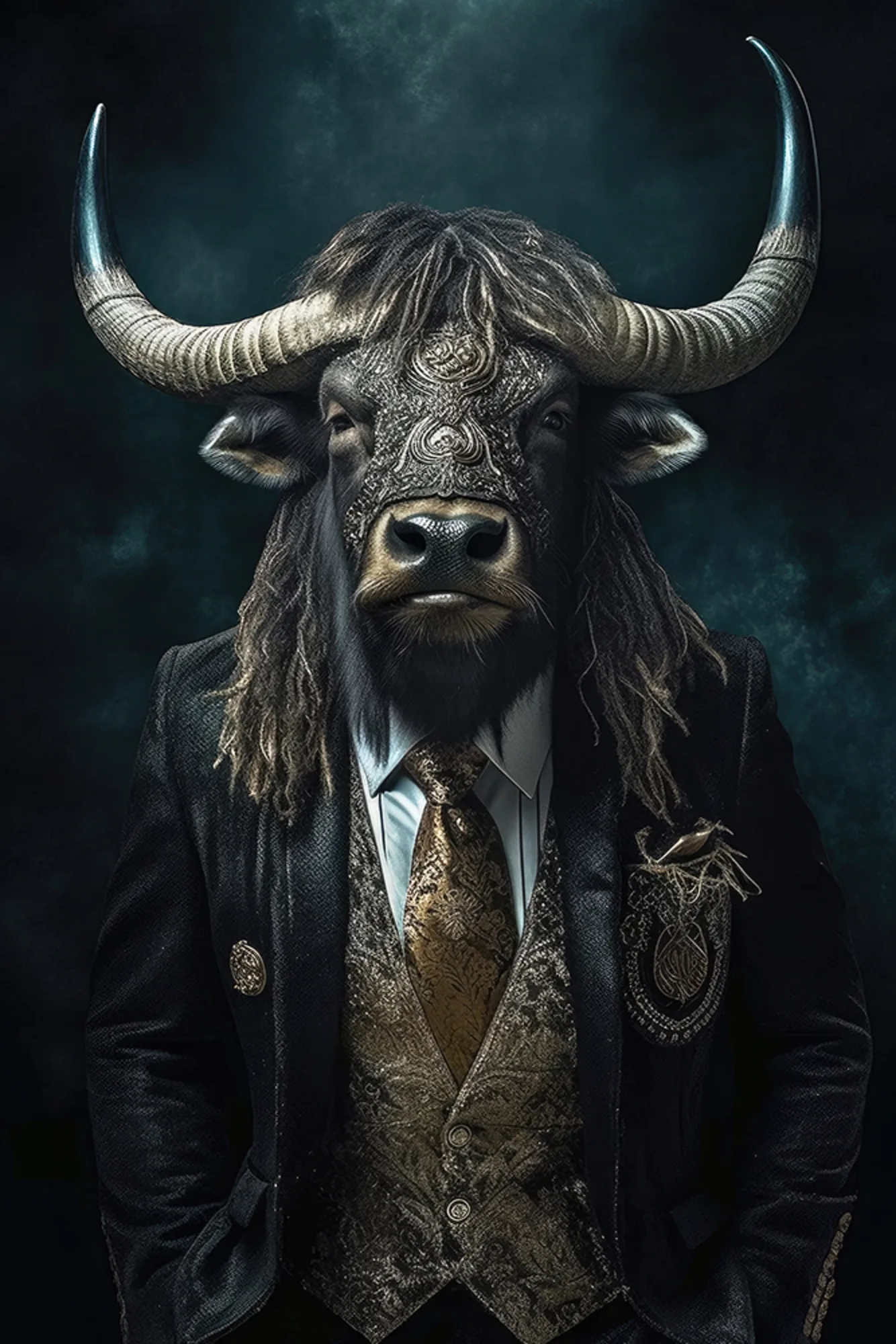 image LAND Canvas Stylish Mr. Bull | Schubiger Möbel