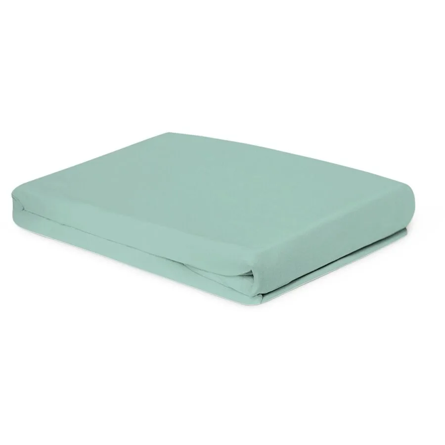 Fixleintuch Lia Aqua Baumwolle 90 x 200 cm