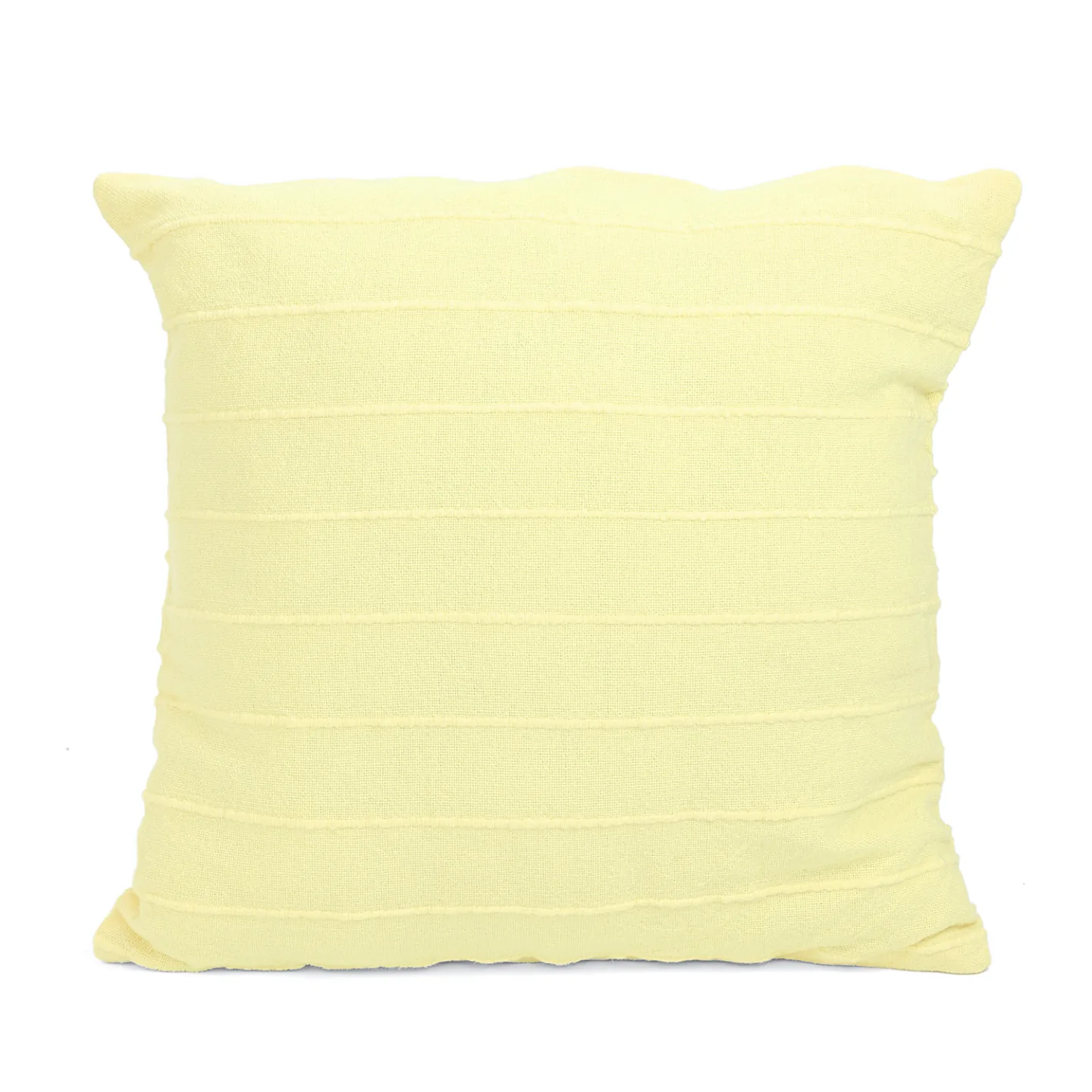 Putetrekk - Nalani cotton cushion cover (lysegul) (Størrelse: 45 x 45 cm)