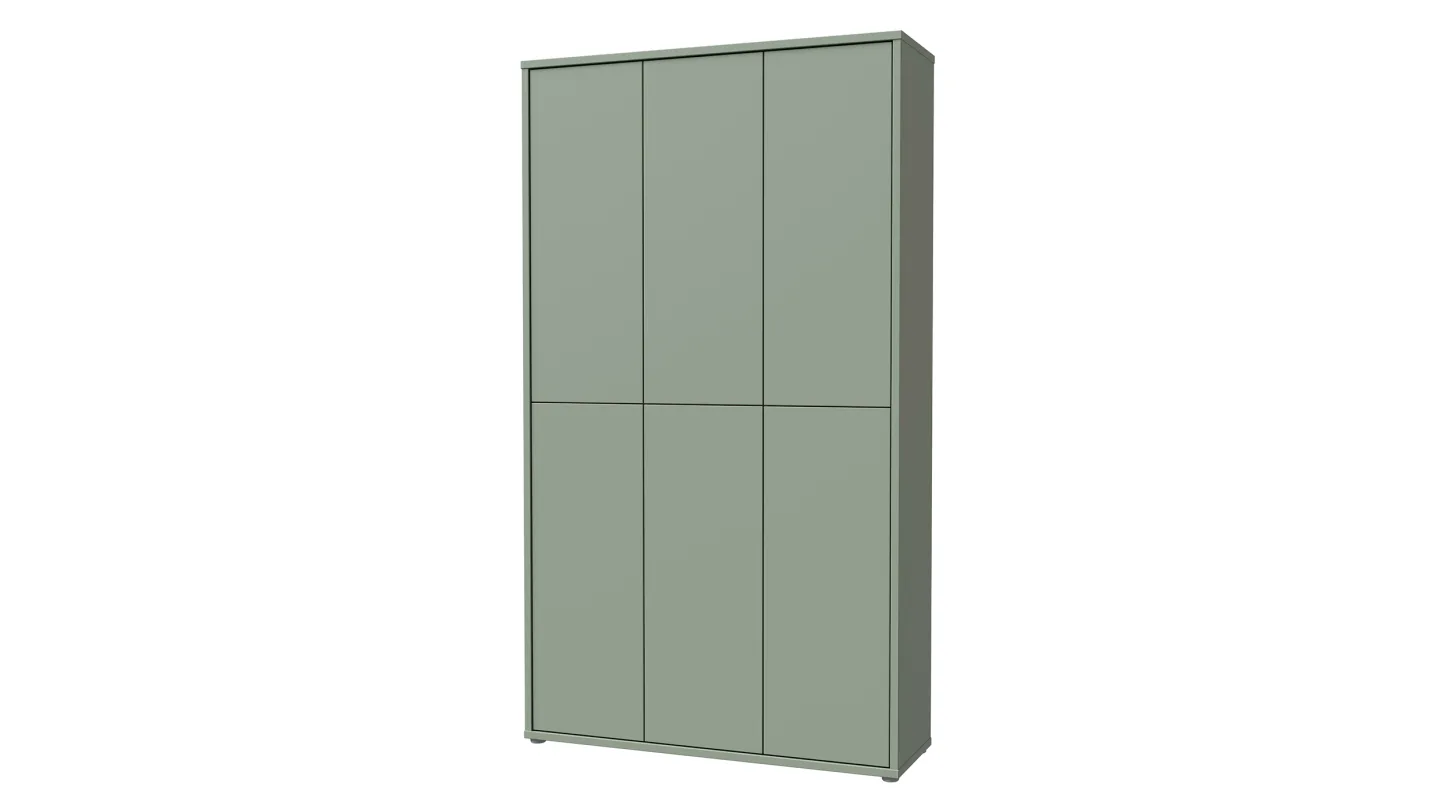 Schuhschrank grün 109 x 192 cm 6-türig - ALICE SPRINGS